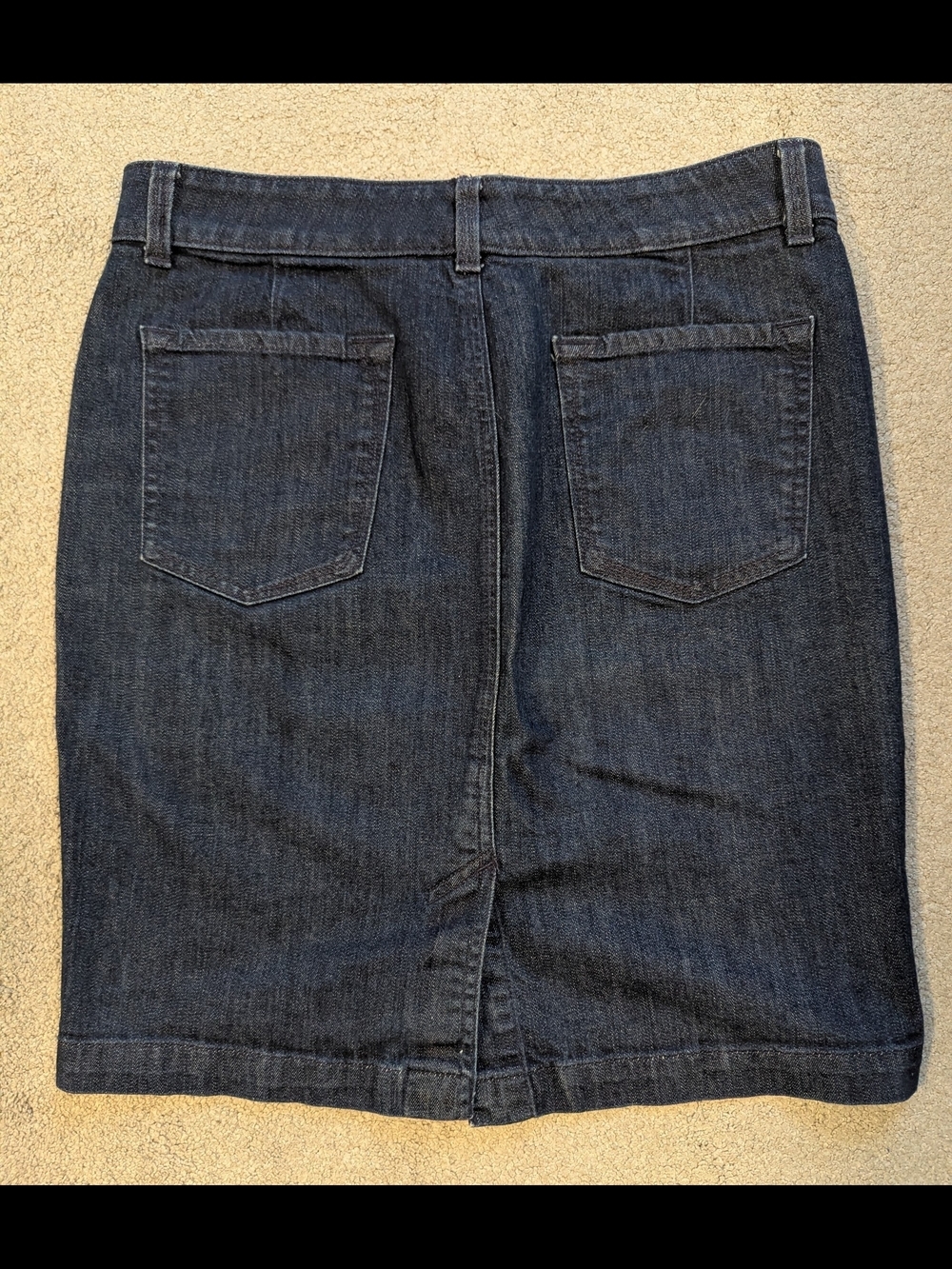 Banana Republic Black Denim Mini Skirt - Picture 3 of 7